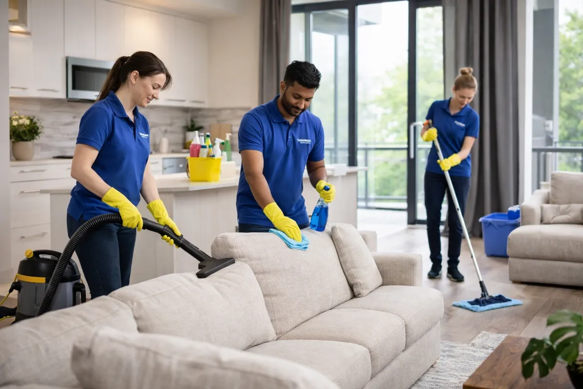 Handyman mounting TV